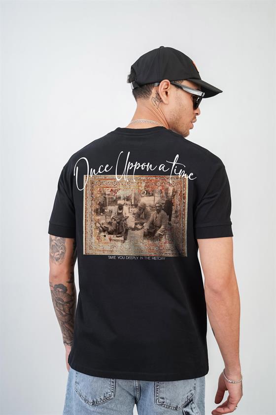 Kingbrich once upon a time Baskılı Slim Fit Kalıp Erkek Tshirt