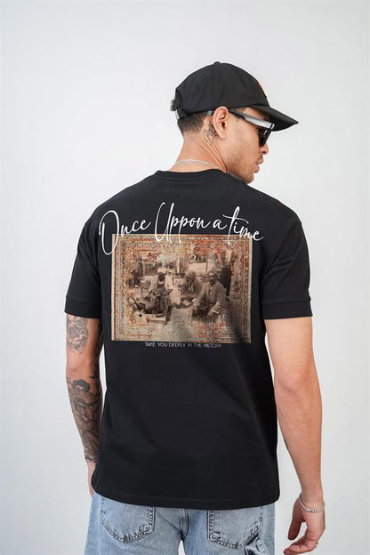 Kingbrich once upon a time Baskılı Slim Fit Kalıp Erkek Tshirt