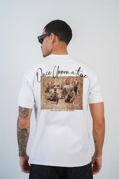 Kingbrich once upon a time Baskılı Slim Fit Kalıp Erkek Tshirt