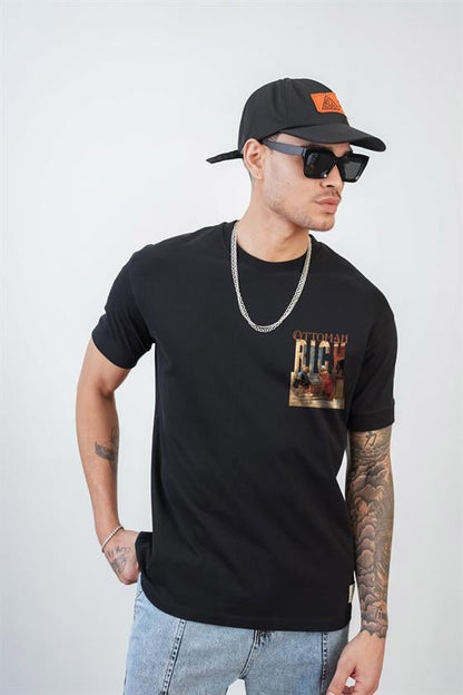 Kingbrich Ottoman Rich Baskılı Slim Fit Kalıp Erkek Tshirt