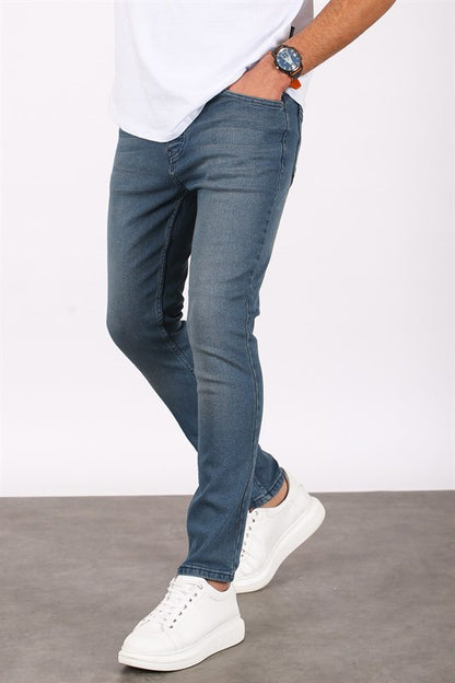 Erkek Mavi Skinny Fit Jean 5679