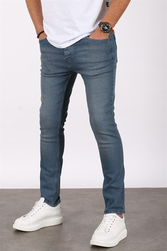 Erkek Mavi Skinny Fit Jean 5679