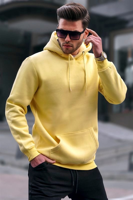 Sarı Erkek Sweatshirt 5339
