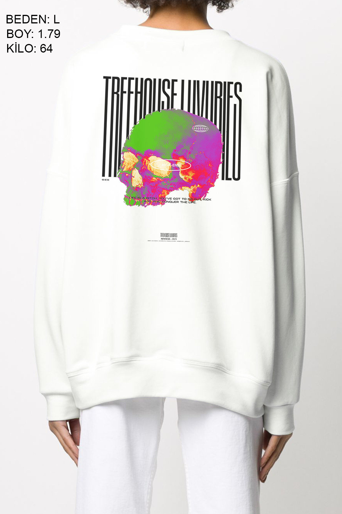 High End Oversize Kadın Sweatshirt