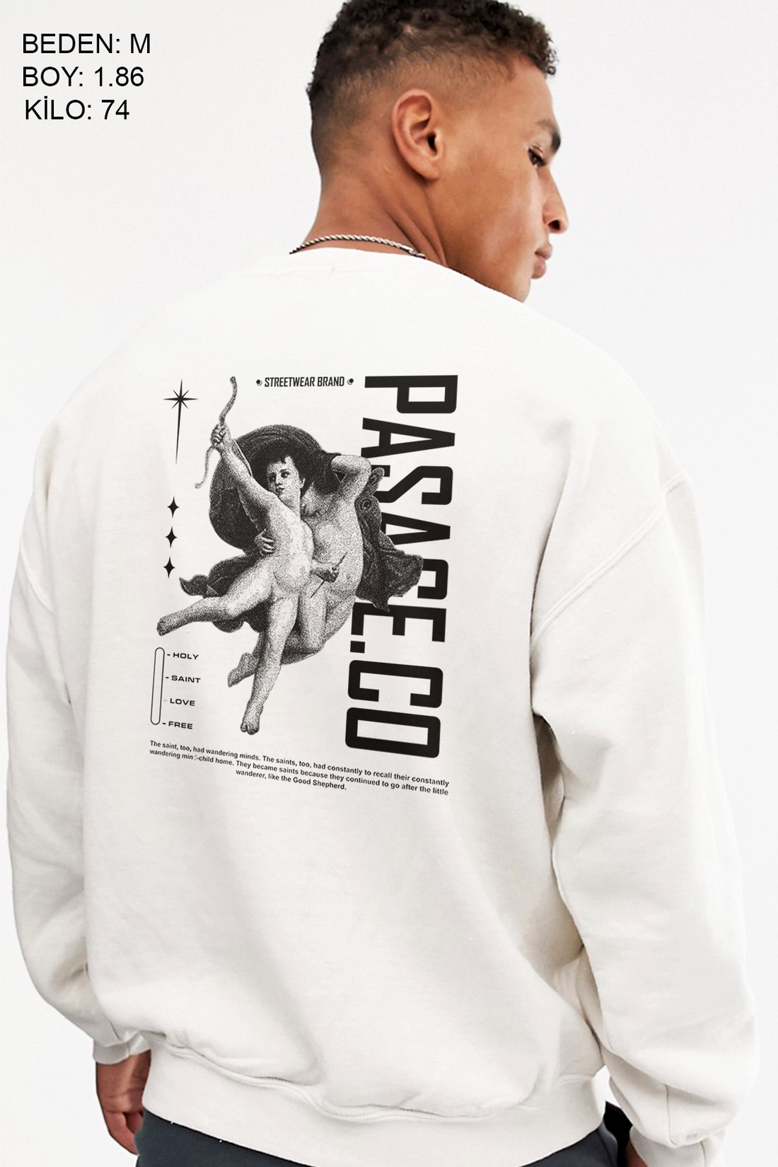 Eros Oversize Erkek Sweatshirt