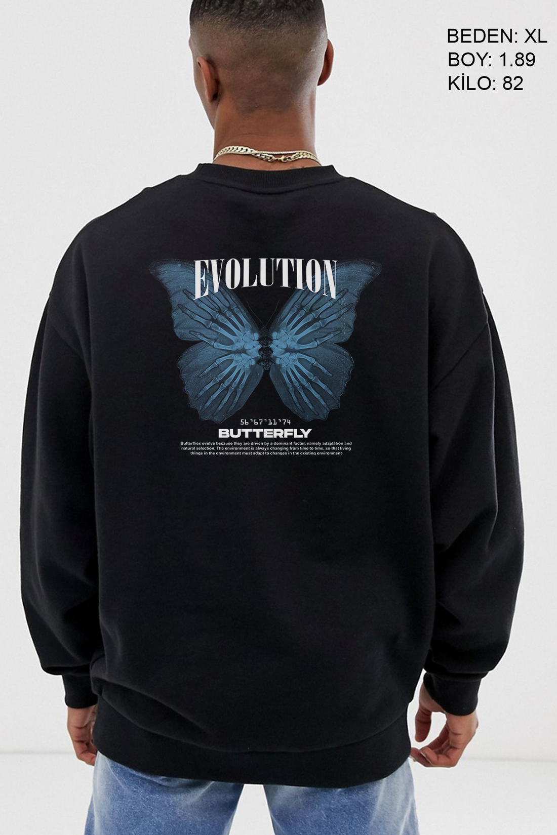 Evolution Oversize Erkek Sweatshirt