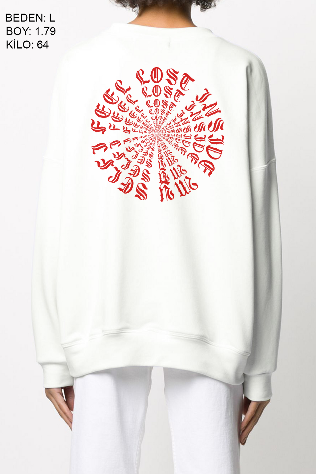 Feel Lost Oversize Kadın Sweatshirt