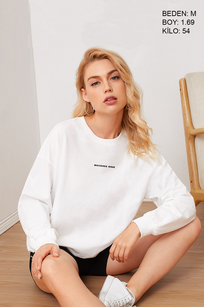 Become One Oversize Kadın Sweatshirt