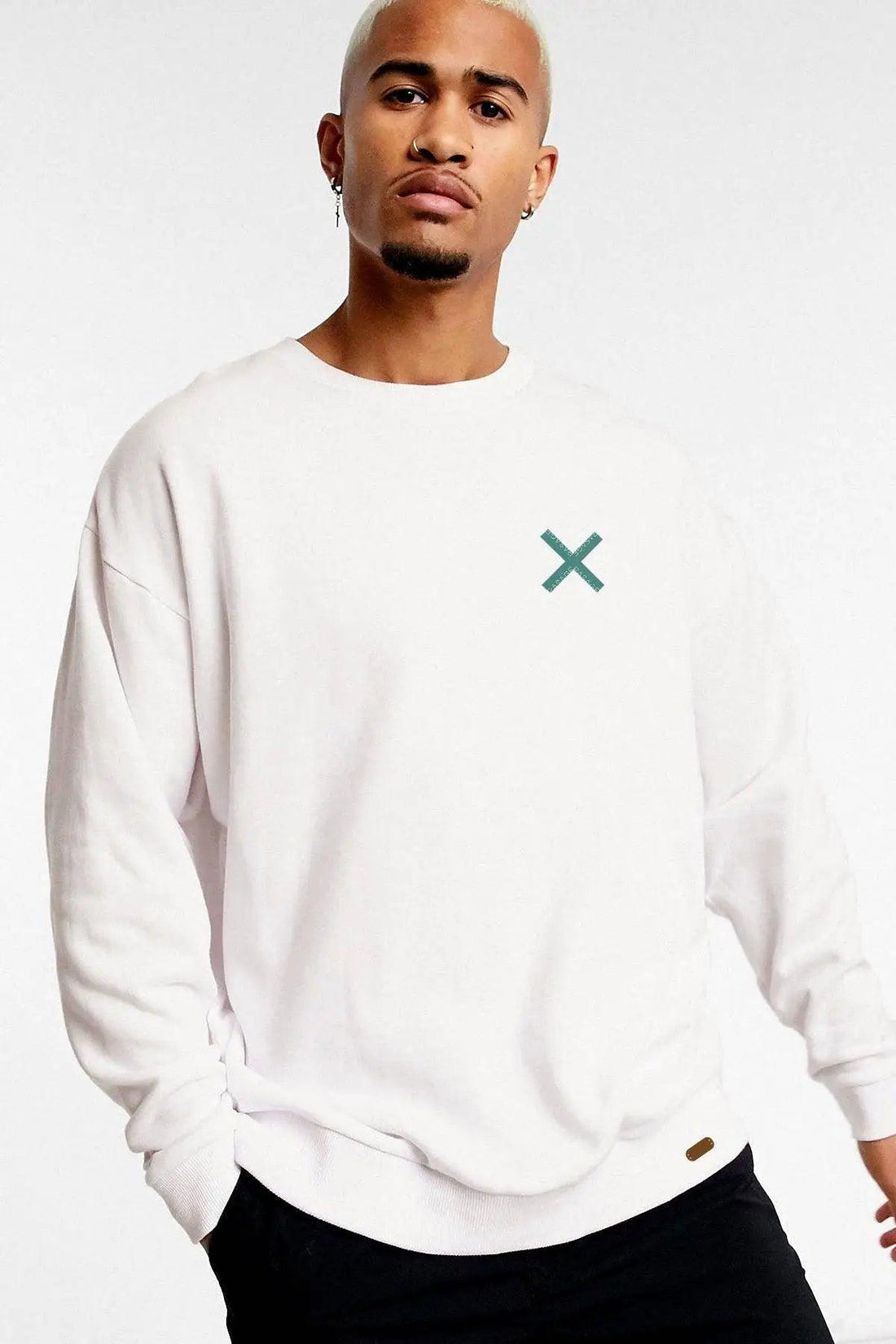 BE CONTRARY Oversize Erkek Sweatshirt PΛSΛGE