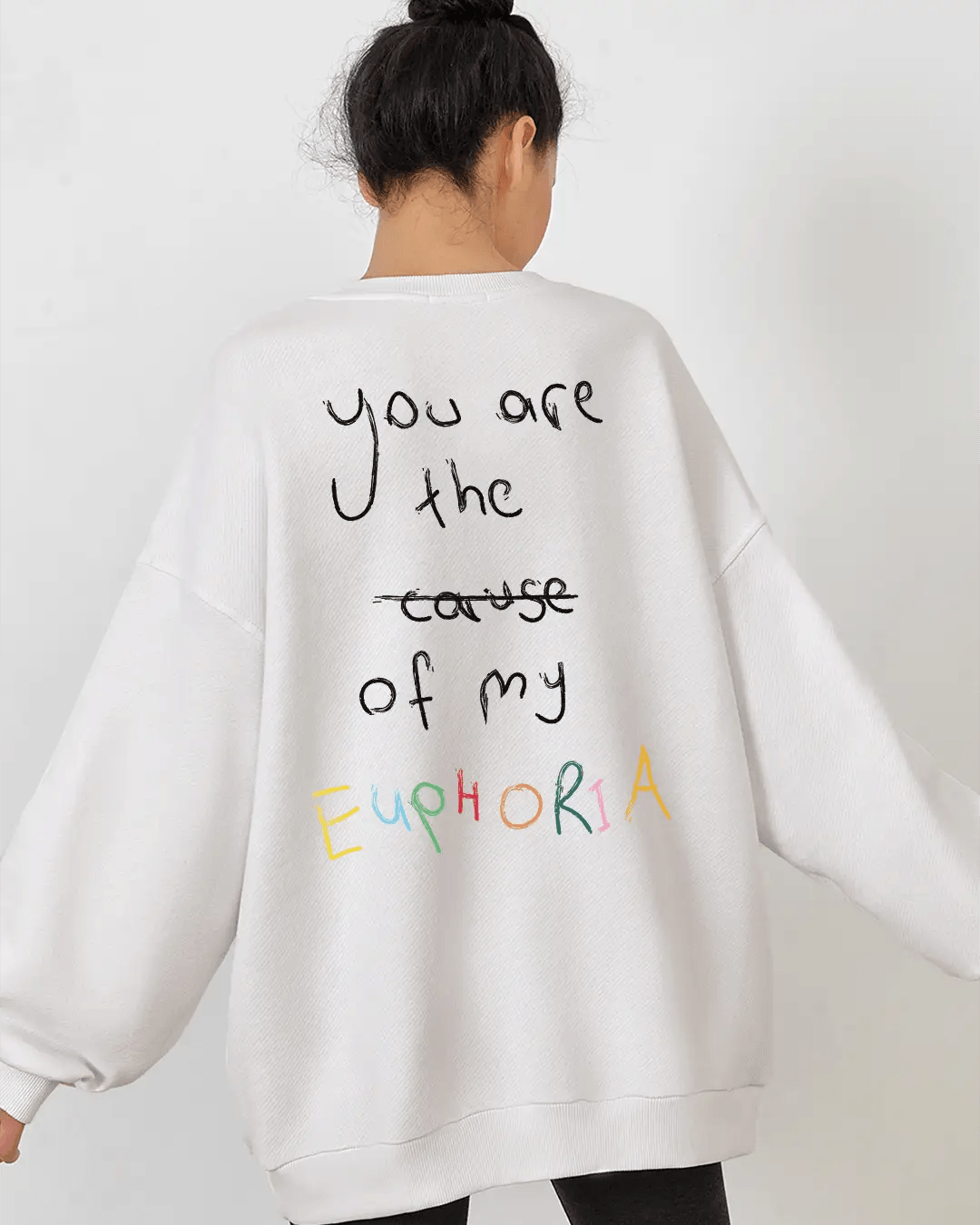 Euphoria Oversize Kadın Sweatshirt - PΛSΛGE