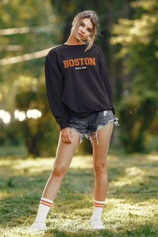 BOSTON Oversize Kadın Sweatshirt PΛSΛGE