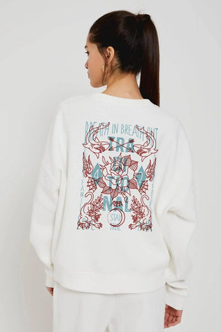 BREATH IN BREATH OUT Oversize Kadın Sweatshirt PΛSΛGE