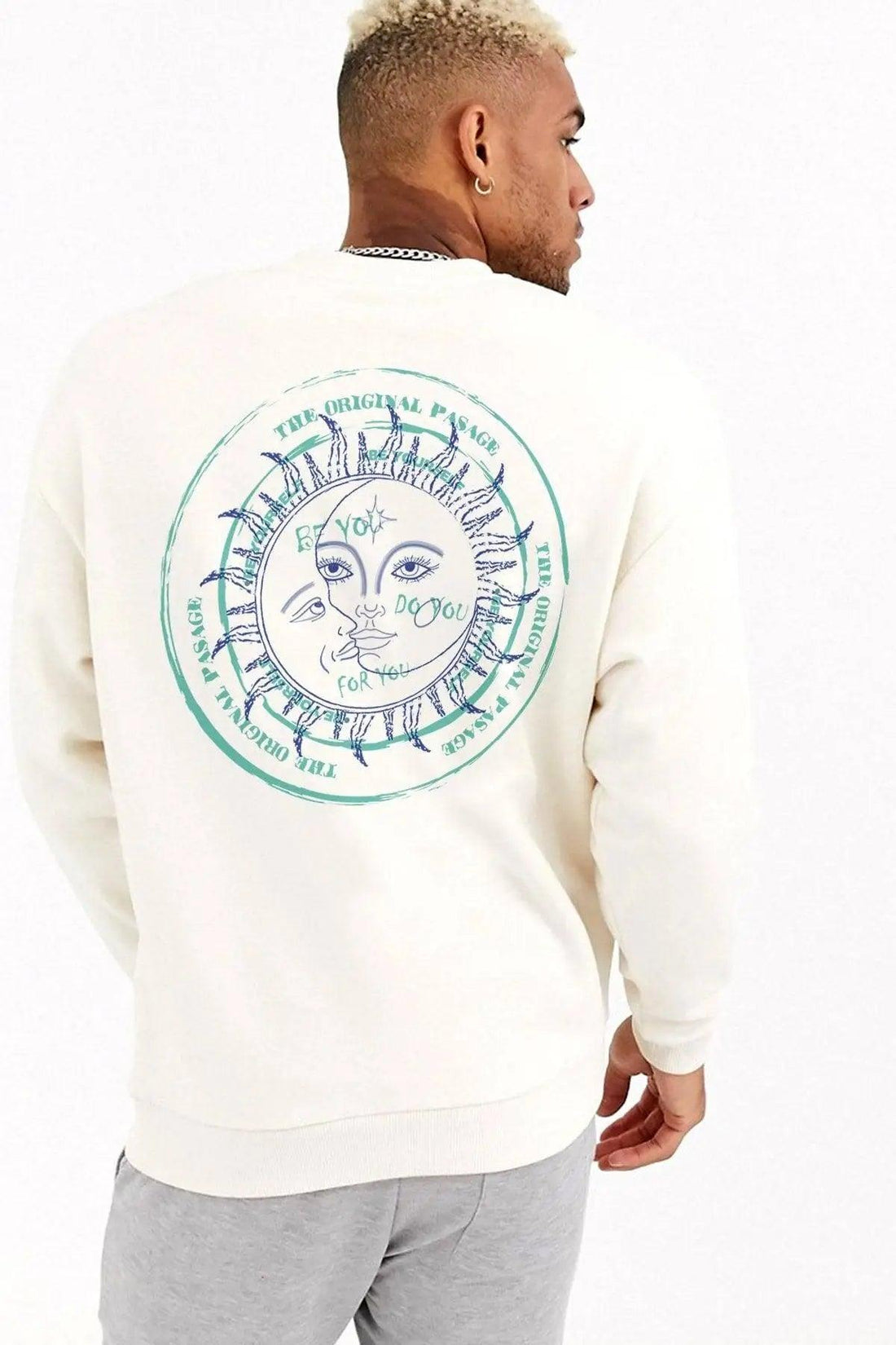 Bohemıan Oversize Erkek Sweatshirt PΛSΛGE