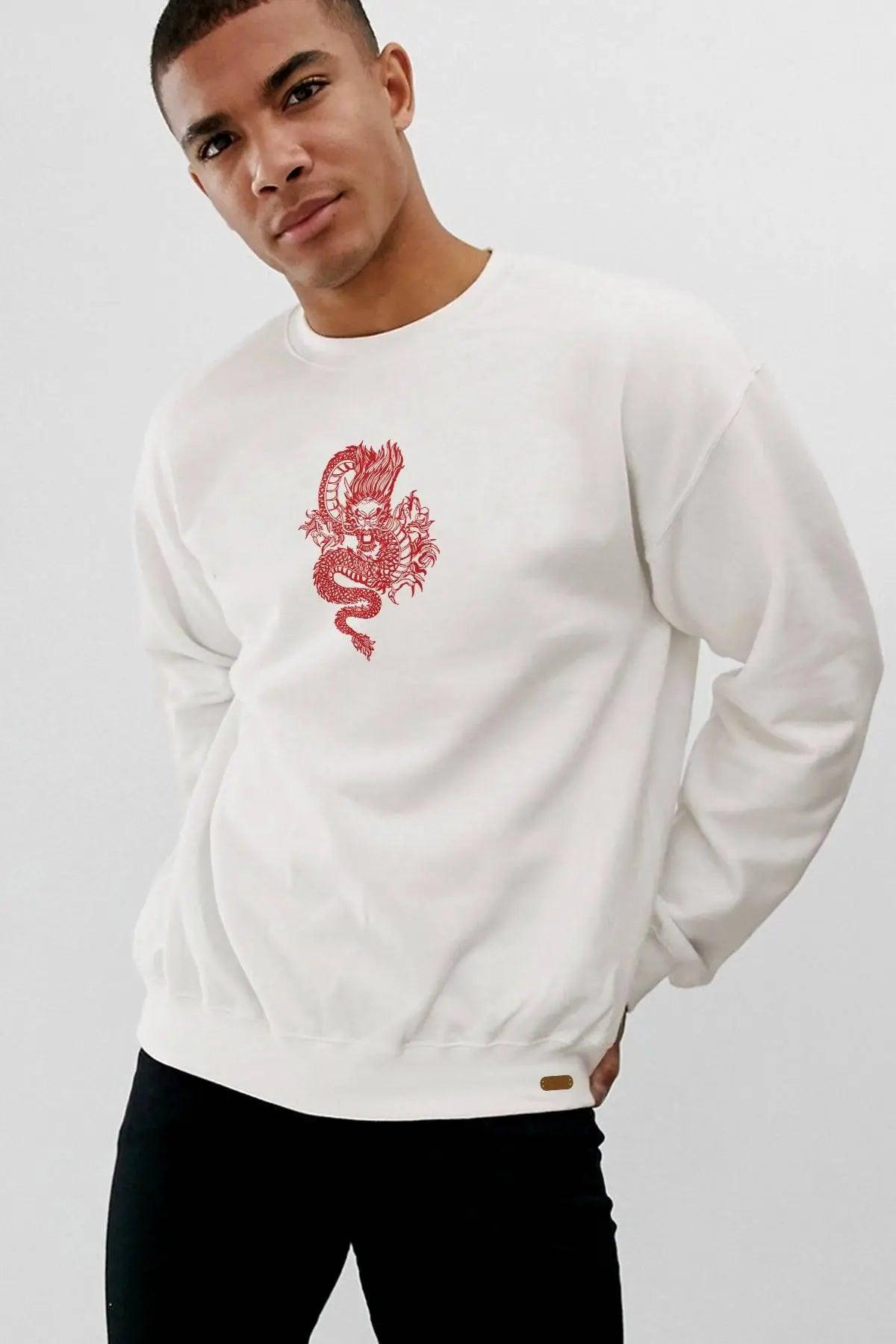 DRAGON Oversize Kadın Sweatshirt PΛSΛGE