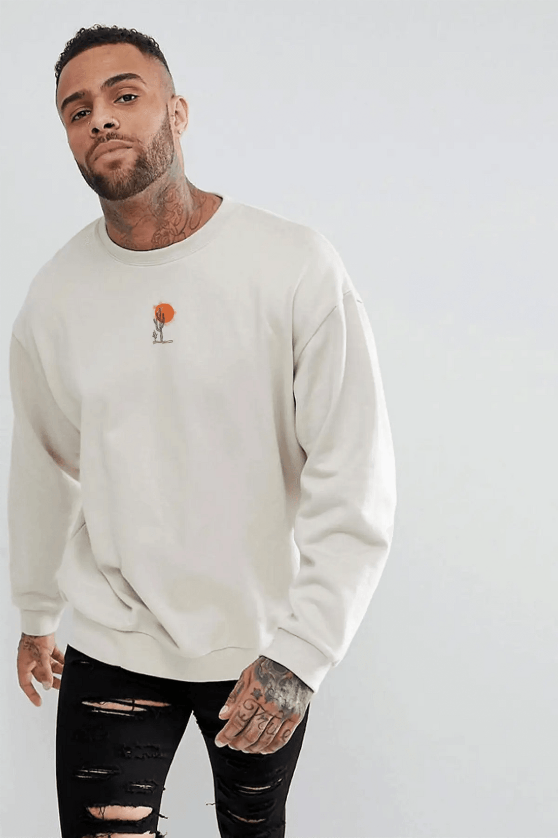 DUST STORM Oversize Erkek Sweatshirt PΛSΛGE
