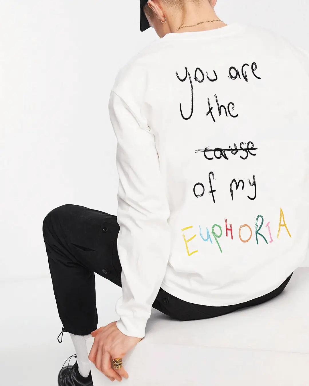 EUPHORİA Oversize Erkek Sweatshirt PΛSΛGE