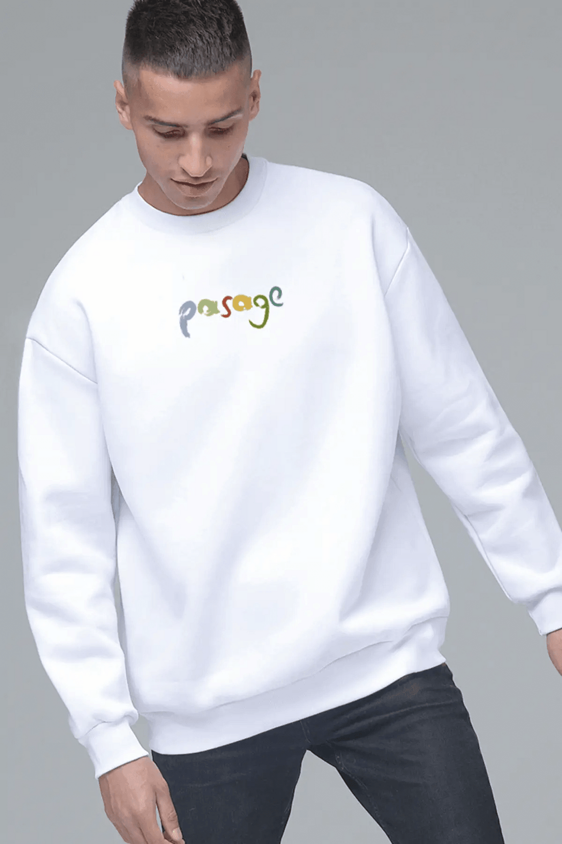 EUPHORİA Oversize Erkek Sweatshirt PΛSΛGE