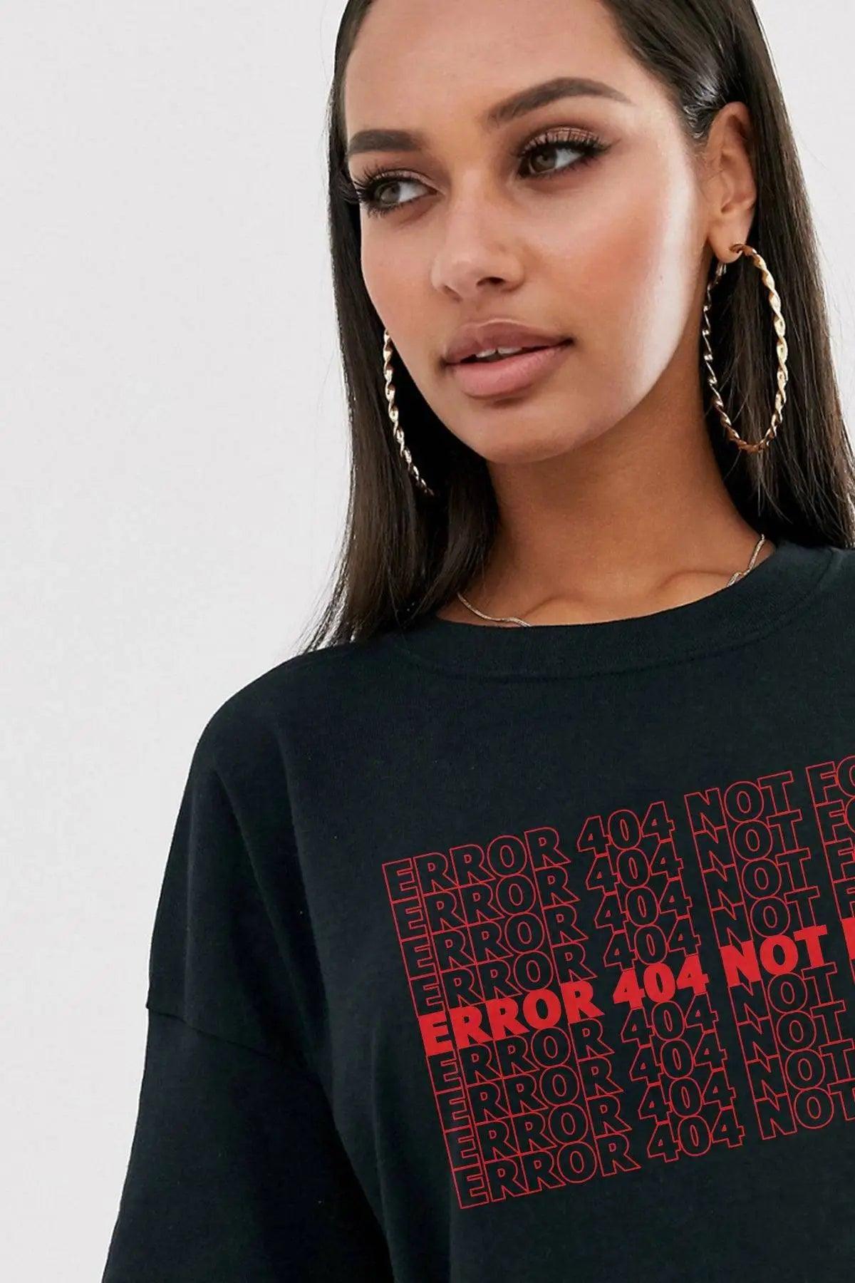 Error Oversize Kadın Tişört PΛSΛGE