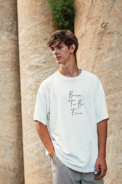 Free Born Oversize Erkek Tişört PΛSΛGE