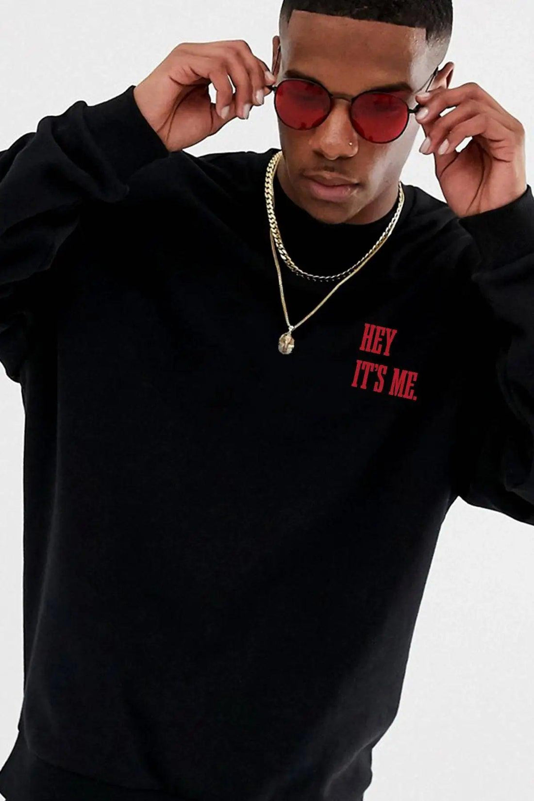 Hey Its Me Oversize Erkek Sweatshirt PΛSΛGE