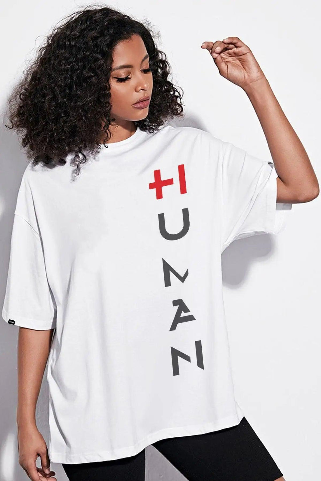 Human Oversize Kadın Tişört PΛSΛGE