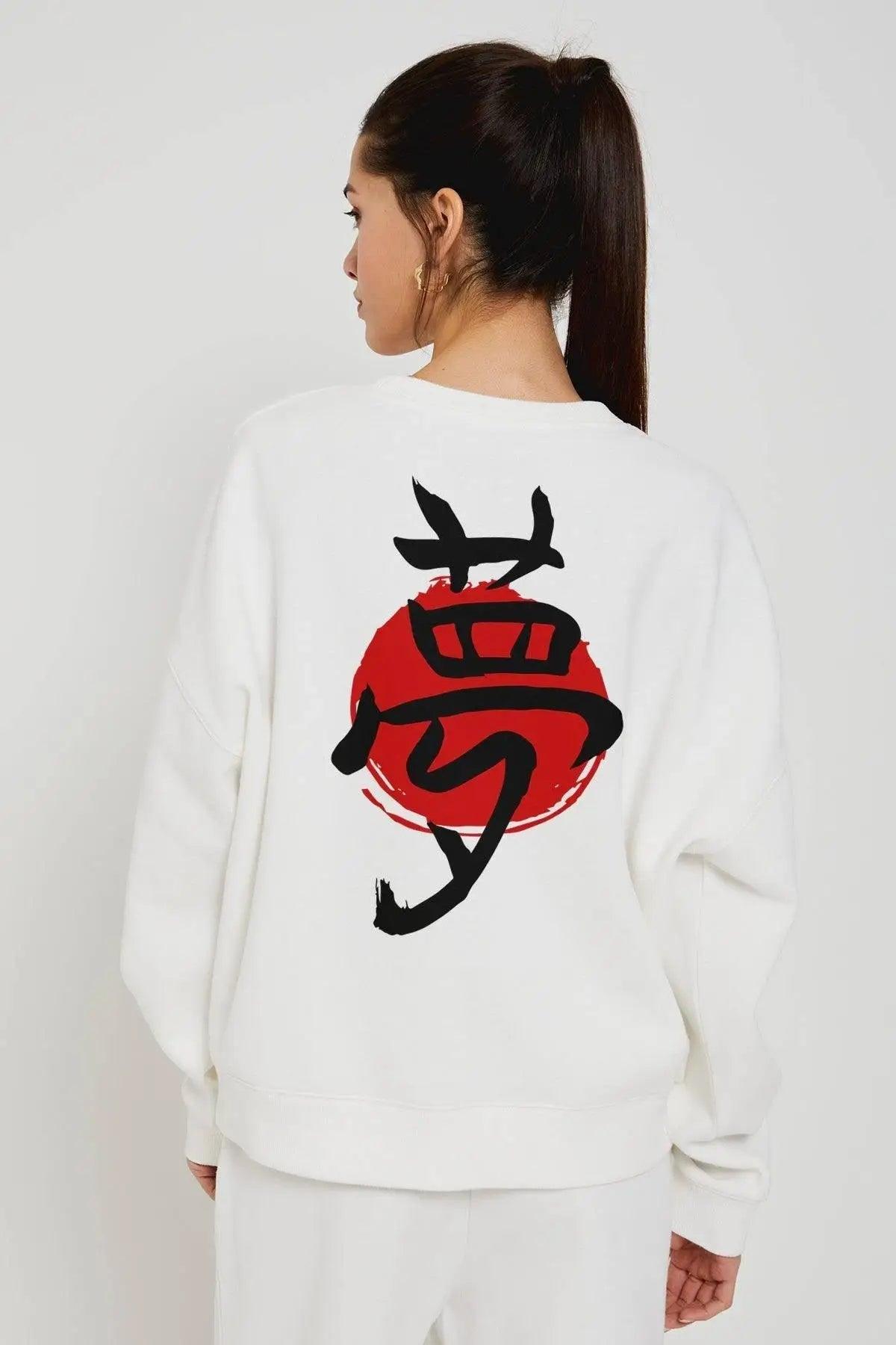 JAPAN MOOD 'DREAM' Oversize Kadın Sweatshirt PΛSΛGE
