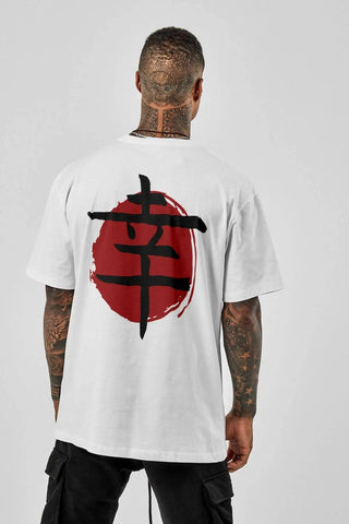 Japan Mood 'Happiness' Oversize Erkek Tişört PΛSΛGE