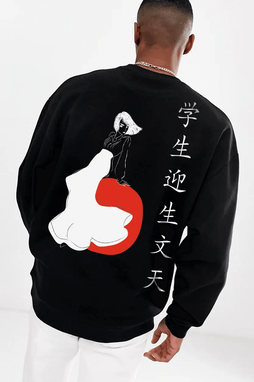 Josei Oversize Erkek Sweatshirt PΛSΛGE