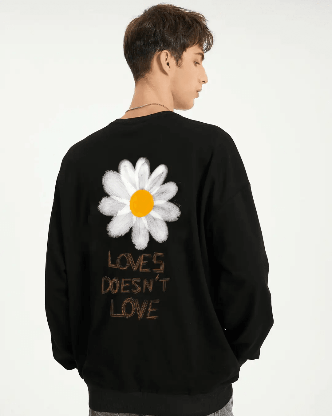 Loves Doesn't Oversize Erkek Sweatshirt PΛSΛGE