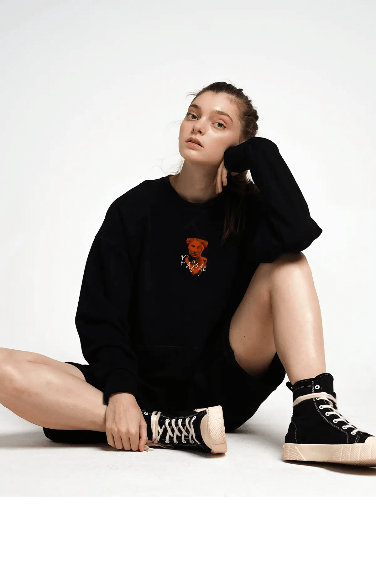 Metis Oversize Kadın Sweatshirt PΛSΛGE