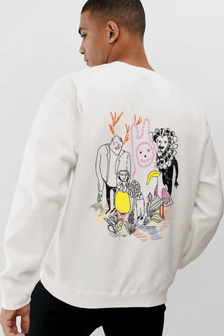 Nature's Altar Oversize Erkek Sweatshirt PΛSΛGE