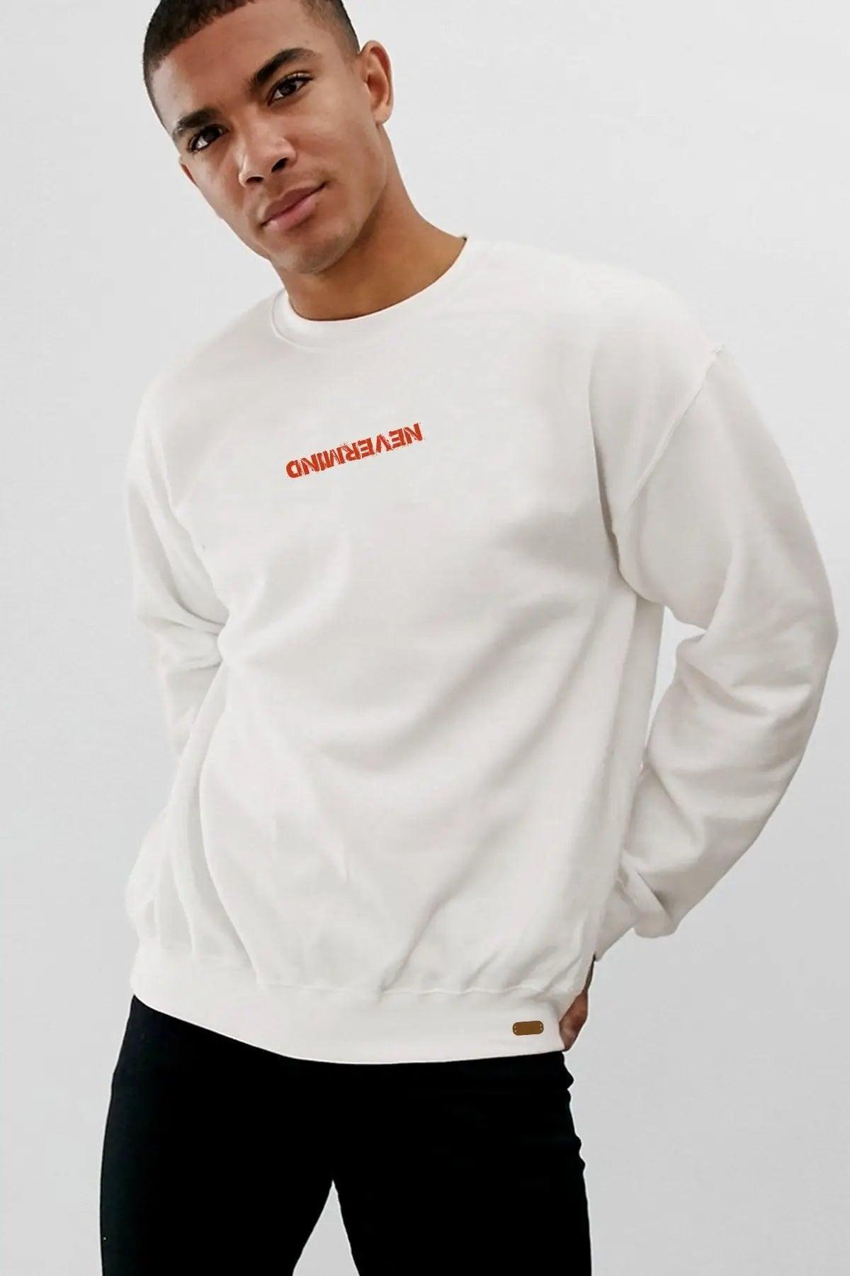 Nevermind Oversize Erkek Sweatshirt PΛSΛGE