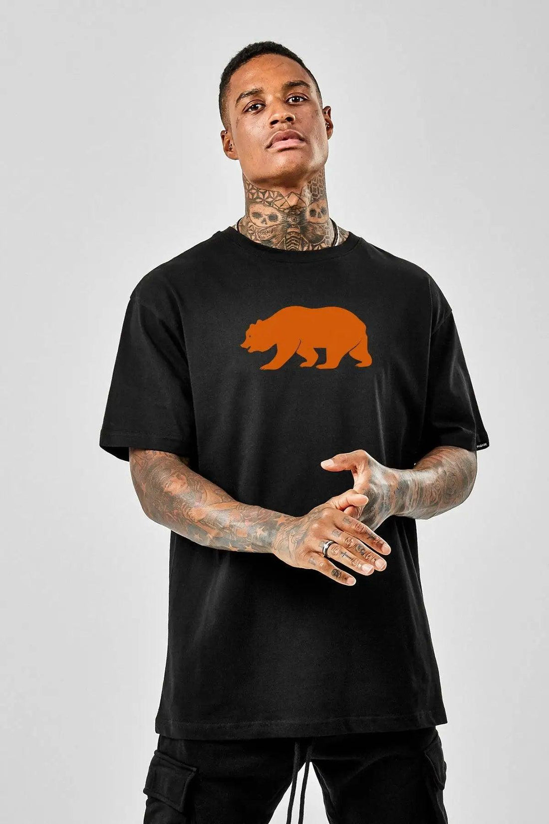 Orange Bear Oversize Erkek Tişört PΛSΛGE