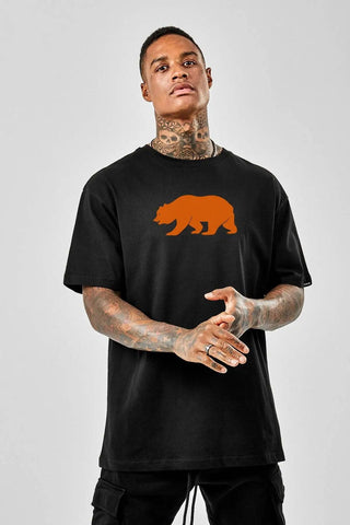 Orange Bear Oversize Erkek Tişört PΛSΛGE