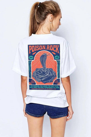 Poison Rock Oversize Kadın Tişört PΛSΛGE