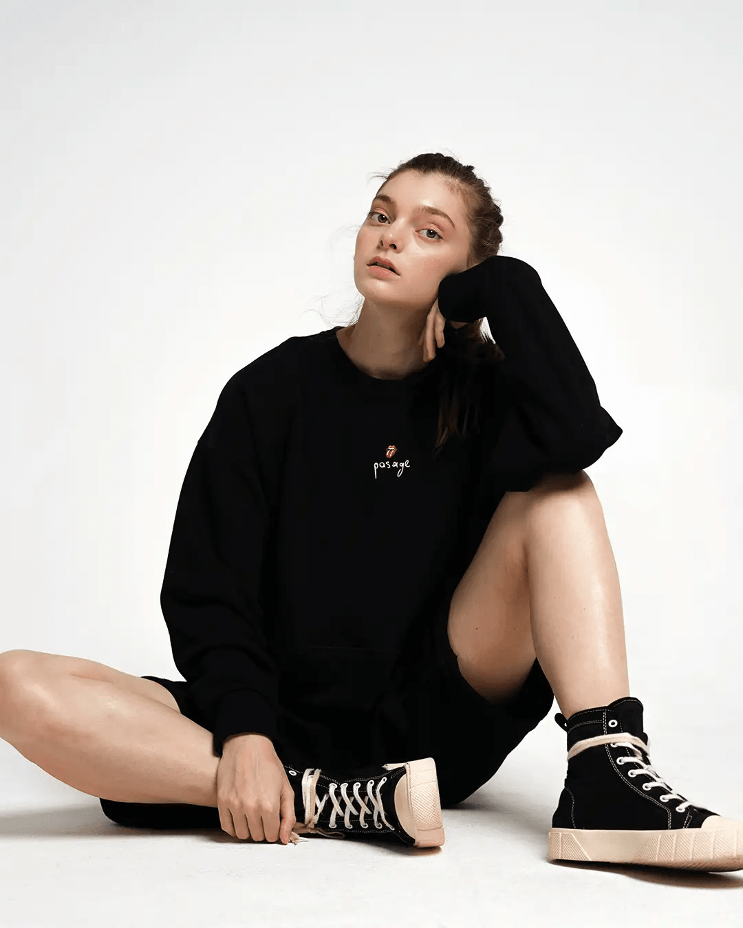 ROLLING STONES Oversize Kadın Sweatshirt PΛSΛGE