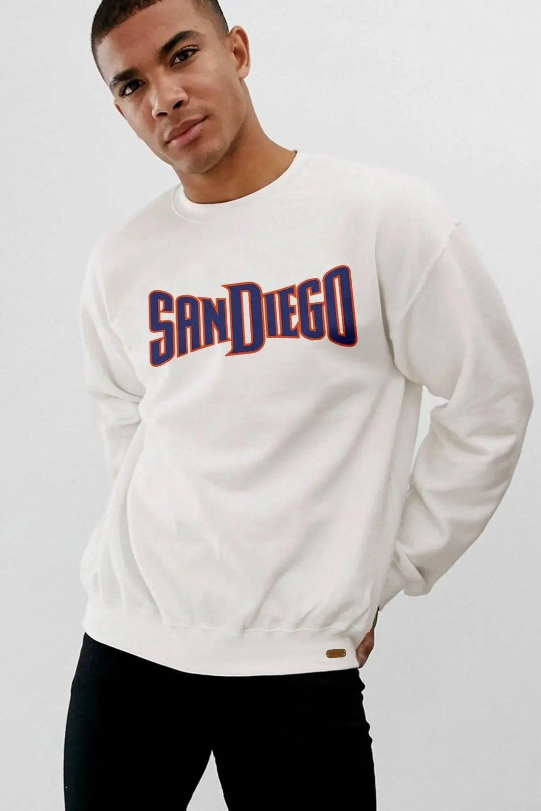 SANDIEGO Oversize Erkek Sweatshirt PΛSΛGE