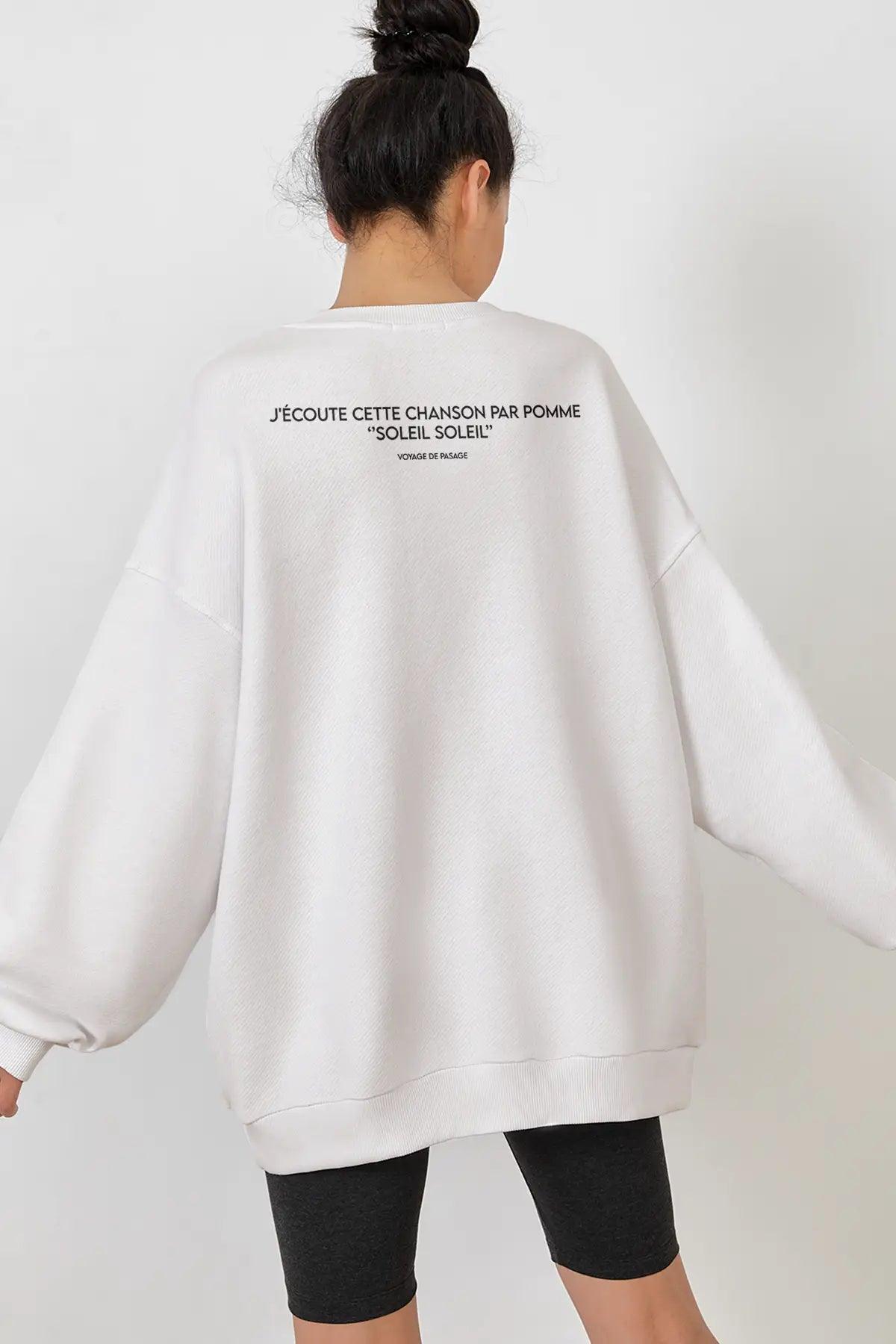 SOLEIL Oversize Kadın Sweatshirt PΛSΛGE