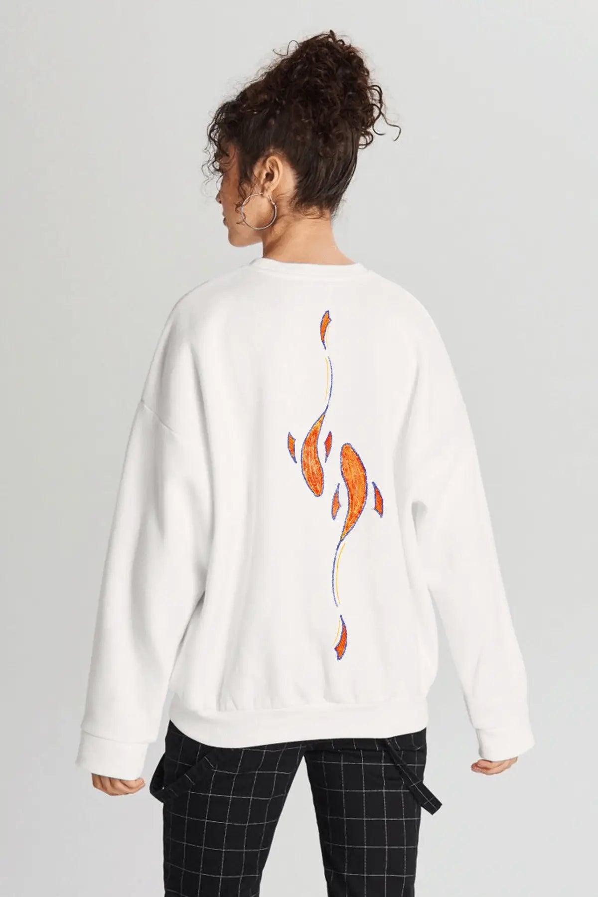 SRIATA Oversize Kadın Sweatshirt PΛSΛGE