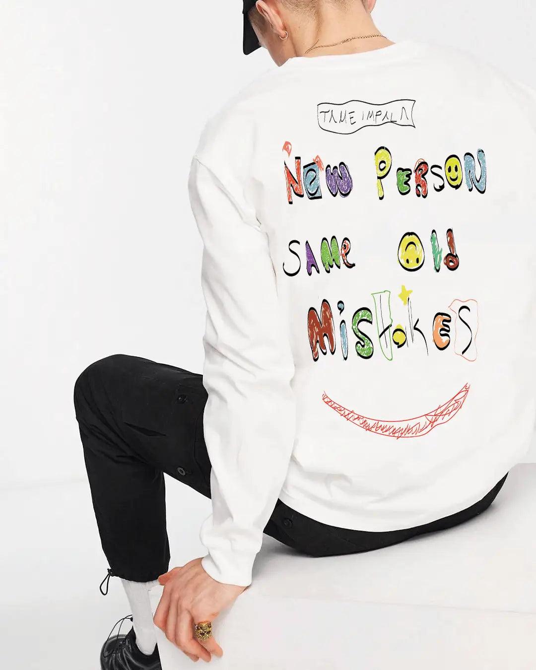 Same Old Mistakes  Oversize Erkek Sweatshirt PΛSΛGE