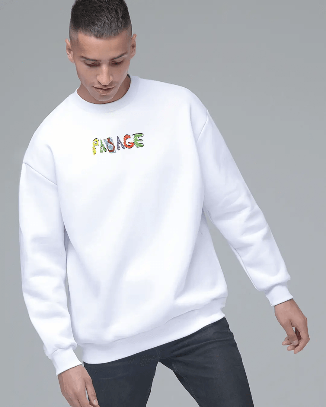 Same Old Mistakes  Oversize Erkek Sweatshirt PΛSΛGE