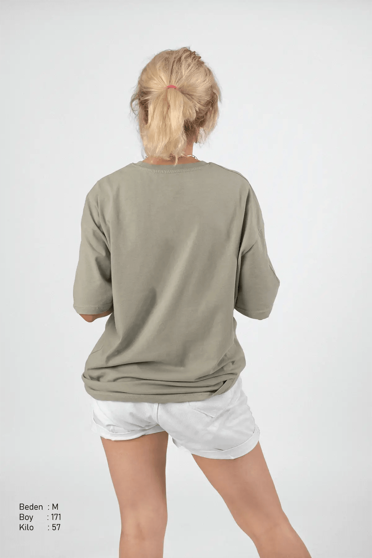 Square Pastel Yeşil Oversize Kadın Tişört PΛSΛGE