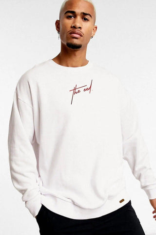 THE END Oversize Erkek Sweatshirt PΛSΛGE
