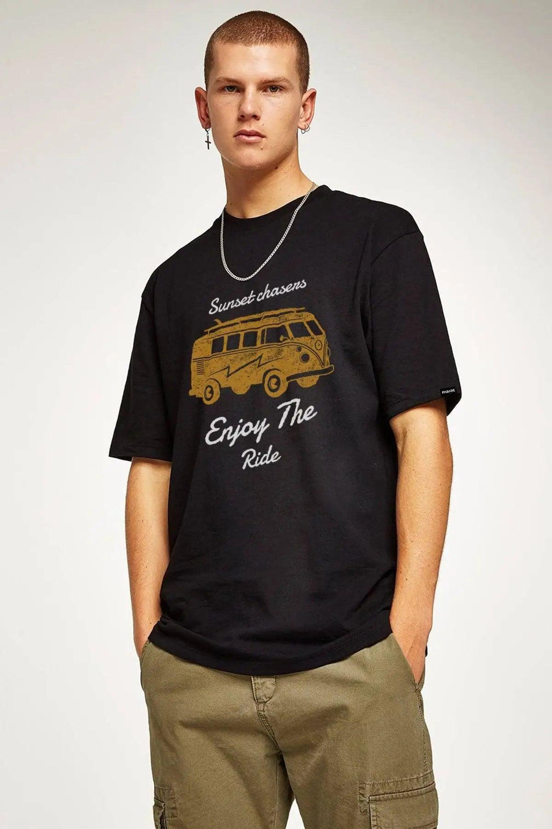 The Ride Oversize Erkek Tişört PΛSΛGE