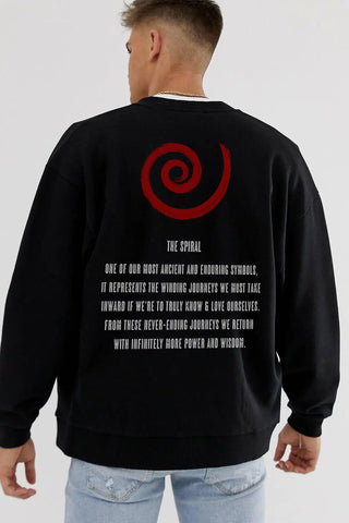 The Spiral Oversize Erkek Sweatshirt PΛSΛGE