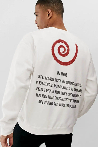 The Spiral Oversize Erkek Sweatshirt PΛSΛGE
