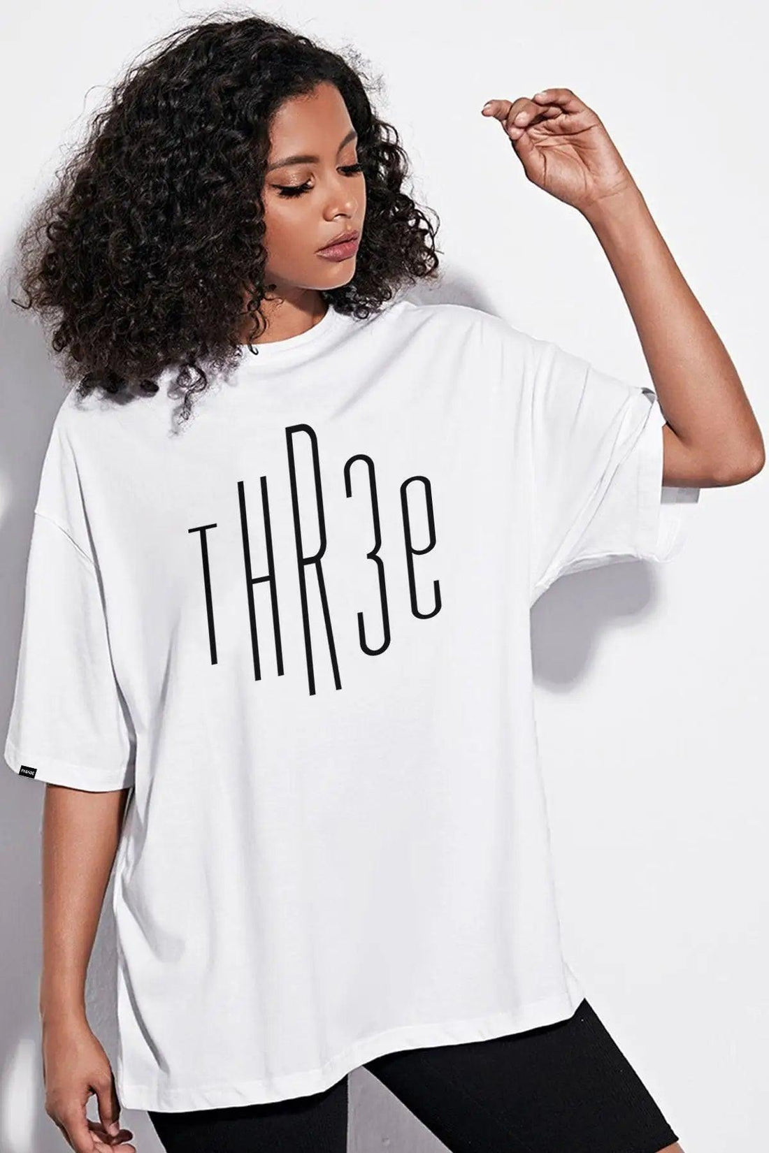 Three Oversize Kadın Tişört PΛSΛGE