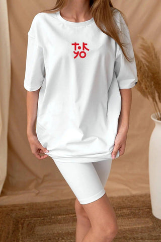 Tokyo Oversize Kadın Tişört PΛSΛGE