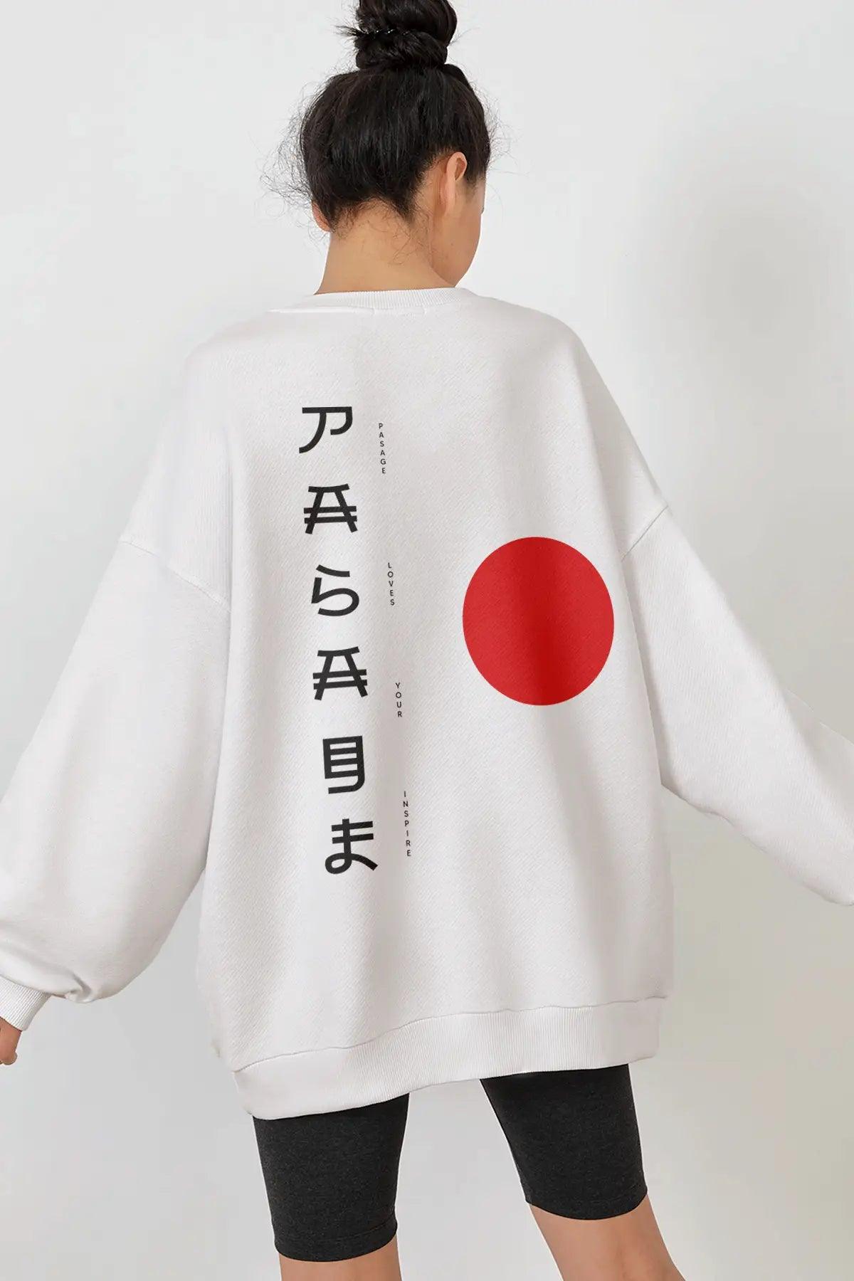 Tokyo Taıyo Oversize Kadın Sweatshirt PΛSΛGE