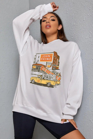 Urban Chaos Oversize Kadın Sweatshirt PΛSΛGE